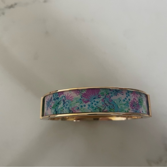Lily Pulitzer NWT Wide Photodome Bangle - Picture 5 of 5